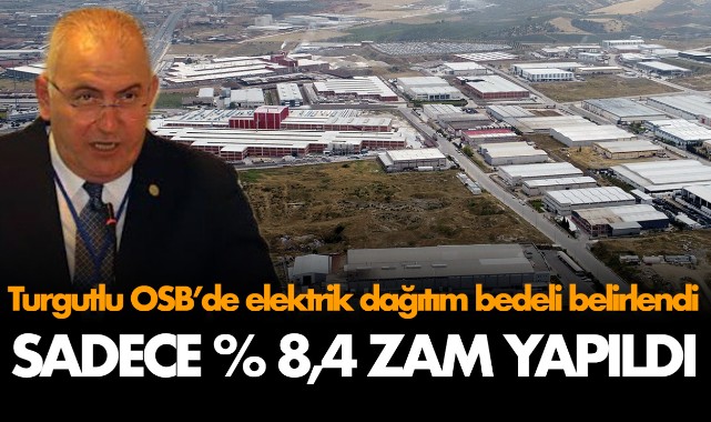 'Turgutlu OSB'den en uygun elektrik dağıtım bedeli'