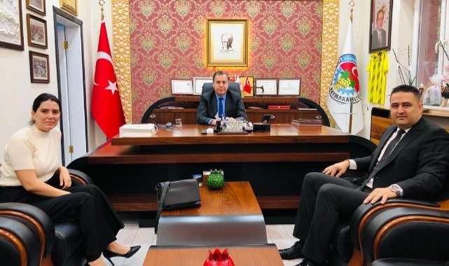 Vakıfbank Şube Müdürü Menekşe'den Kaymakam Kapankaya'ya nezaket ziyareti