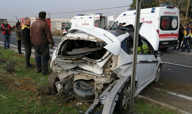 Zincirleme trafik kazasında 2'si çocuk 8 kişi yaralandı