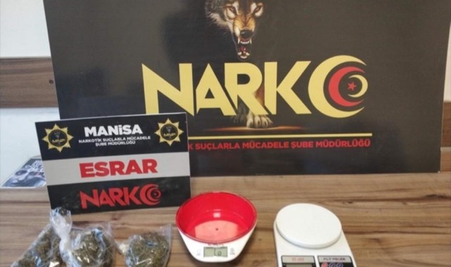 İş yerinde 51 gram esrar ele geçirildi