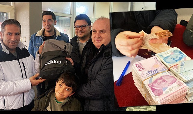 Kahvehanede unutulan para dolu çanta sahibine teslim edildi