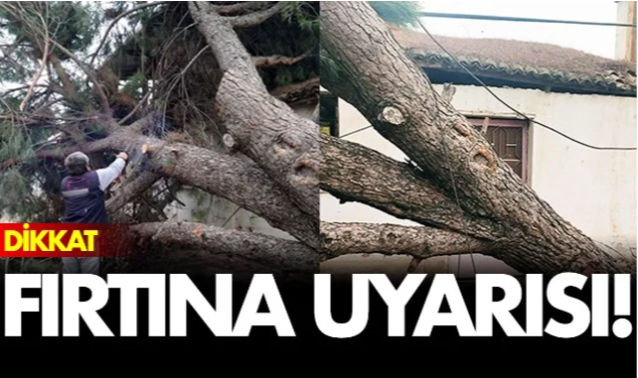 Manisa'da Kuvvetli Rüzgar ve Fırtınaya Dikkat!