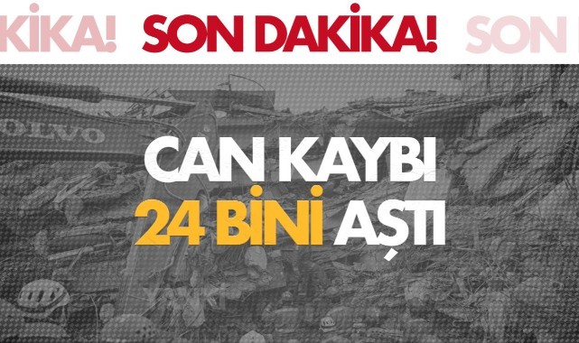 Can Kaybı 24 Bini Aştı