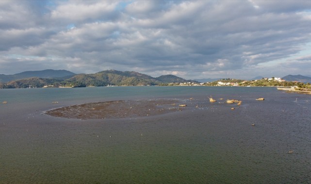 Fethiye'de deniz suyu çekildi