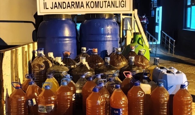 Saruhanlı'da bin 115 litre kaçak içki ele geçirildi