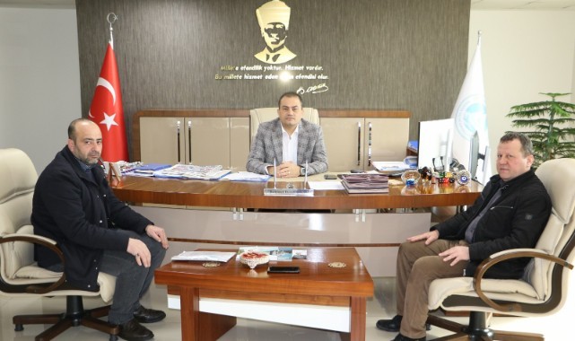 Alaybey Mahalle Muhtarından Genel Müdür Aslay'a ziyaret