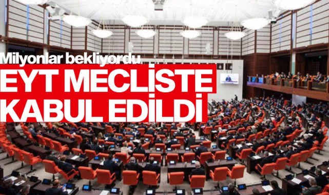 Emeklilikte yaşa takılanlara ilişkin kanun Meclis'te kabul edildi