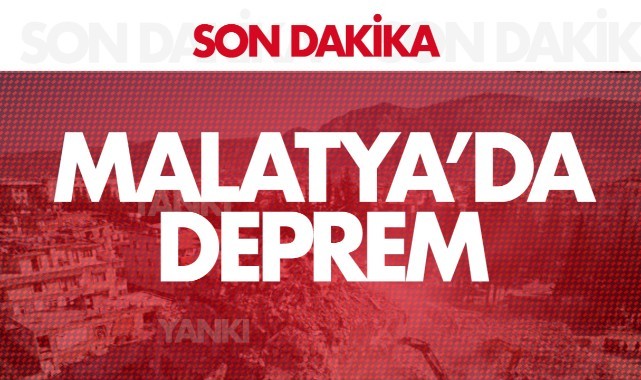 Malatya'da 4 büyüklüğünde deprem!