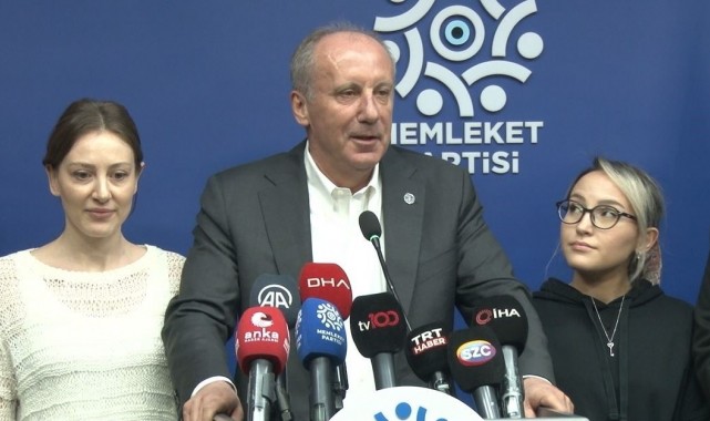 Memleket Partisi Lideri İnce: " O çağrıyı bana değil genel başkanlarına yapsınlar"