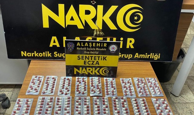 Alaşehir'de sentetik uyuşturucu operasyonu