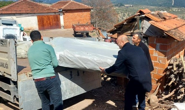 Evi yanan aileye umut oldular