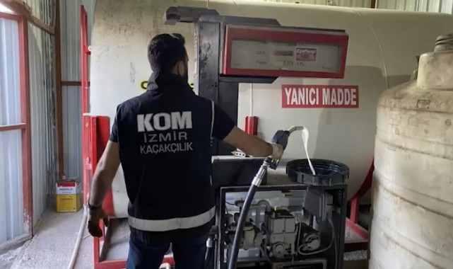 İzmir'de 44 ton kaçak akaryakıt ele geçirildi