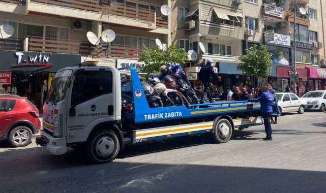 Kaldırımlara Bırakılan Motosikletlere Yönelik Uygulama