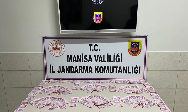 Manisa'da jandarmadan sahte banknot operasyonu   