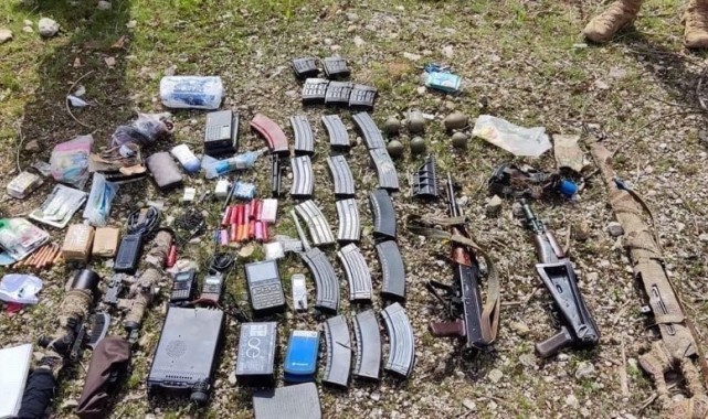 Pençe-Kilit Operasyonu'nda silah ve mühimmat ele geçirildi
