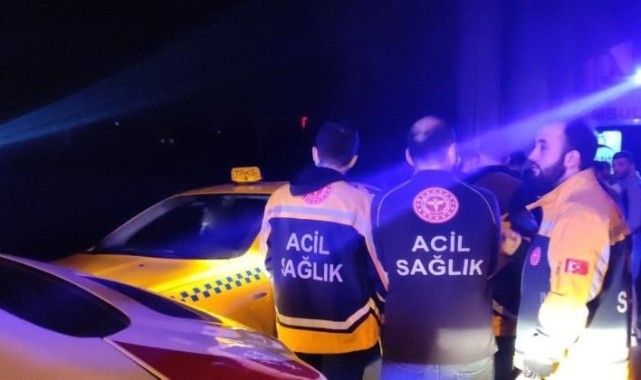 Ticari takside silahla vurulmuş halde bulundu