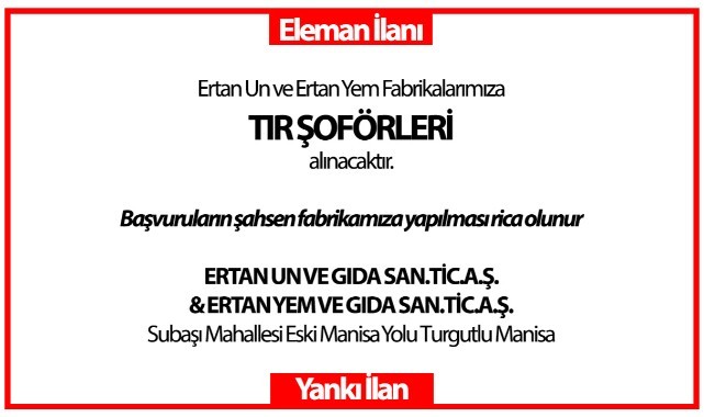 TIR Şoförleri alınacaktır...