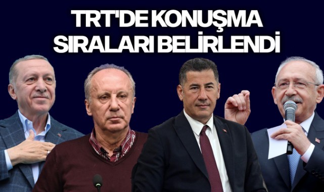 TRT'de konuşma sıraları belirlendi