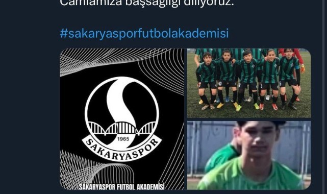 15 yaşındaki futbolcu kazada hayatını kaybetti 