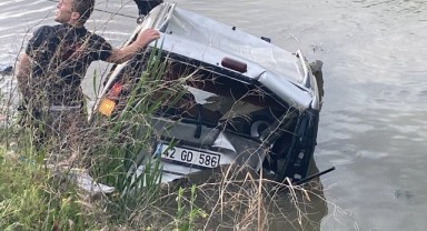 Aksaray’da araç kanala düştü: 1 ölü, 1 yaralı