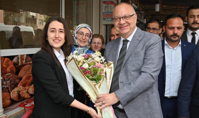 Başkan Ergün ve MHP Heyeti Ahmetli'de