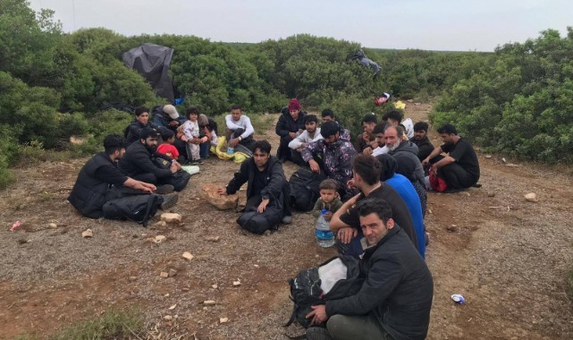 Didim’de 34 düzensiz göçmen yakalandı