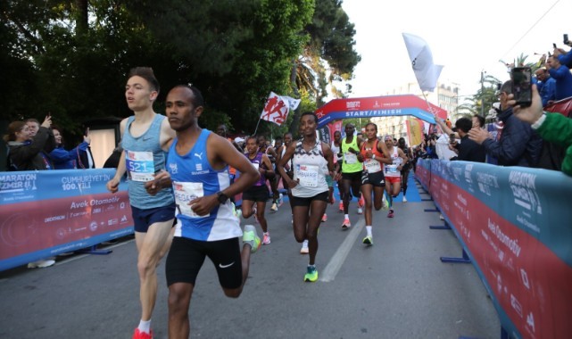 Dünyayı buluşturan Maraton İzmir'e Kenya ve Etiyopyalı atletler damga vurdu