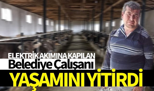 Elektrik akımına kapılan belediye çalışanı hayatını kaybetti