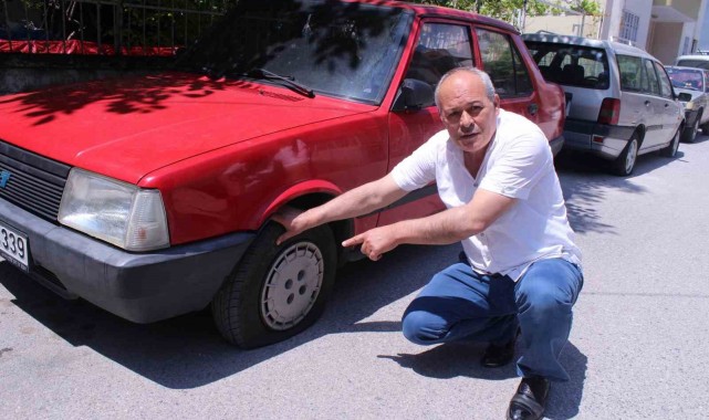 Kendisiyle alay edildi diye 21 aracın lastiğini kesmiş