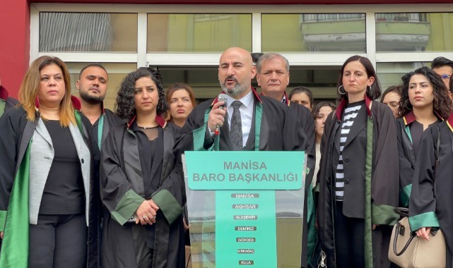 Manisa Barosu'ndan saldırıya uğrayan avukat Demirlek'e destek