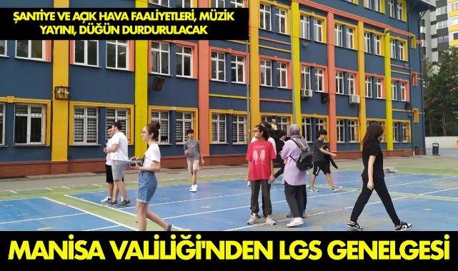 Manisa Valiliği'nden LGS genelgesi 
