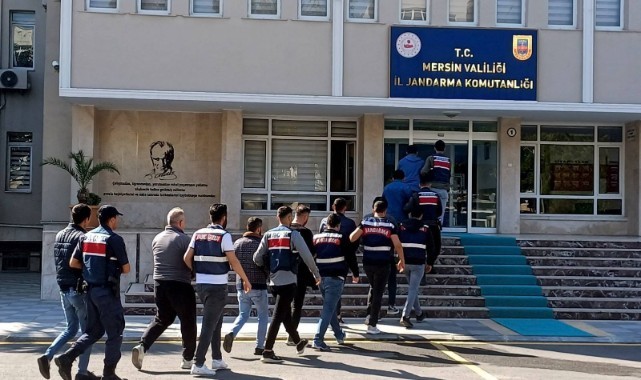 Mersin'de suç örgütüne operasyon: 18 gözaltı 