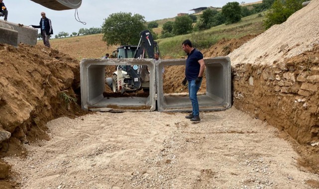 Mersinli Mahallesi'nde Menfez Çalışmaları Tamamladı