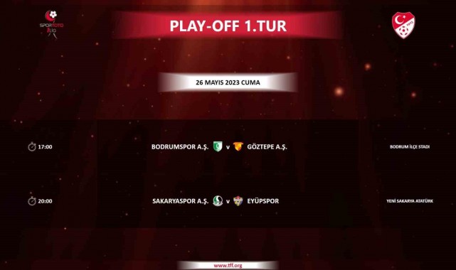 Spor Toto 1. Lig'de play-off programı belli oldu