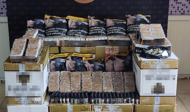 Tekirdağ’da 130 bin adet makaron ve 17 kilo kaçak tütün ele geçirildi