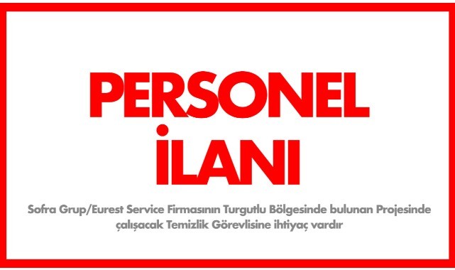 Temizlik Görevlisi Aranıyor