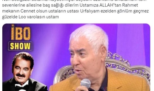 Usta Sanatçı Nuri Sesigüzel hayatını kaybetti   