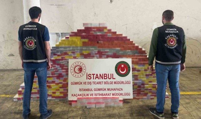 25 bin paket kaçak elektronik sigara tütünü ele geçirildi