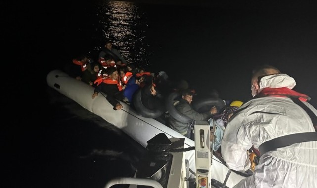 Ayvacık açıklarında 114 kaçak göçmen yakalandı