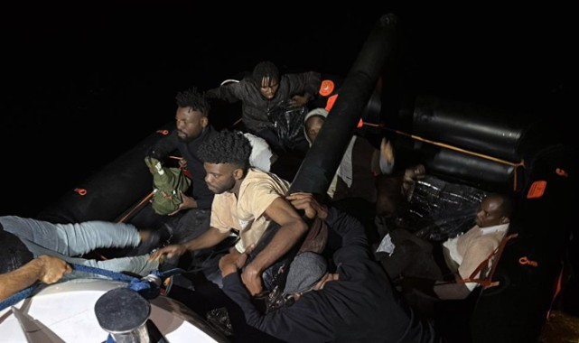 Dalaman’da 14 düzensiz göçmen kurtarıldı   