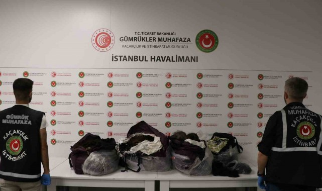 İstanbul Havalimanı'nda 93 kilo insan saçı ele geçirildi