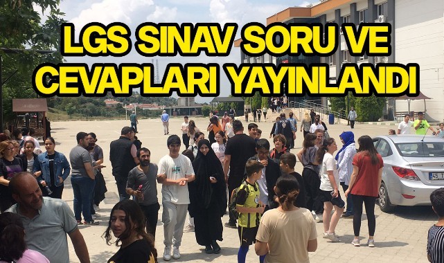 LGS SORU VE CEVAPLARI YAYINLANDI