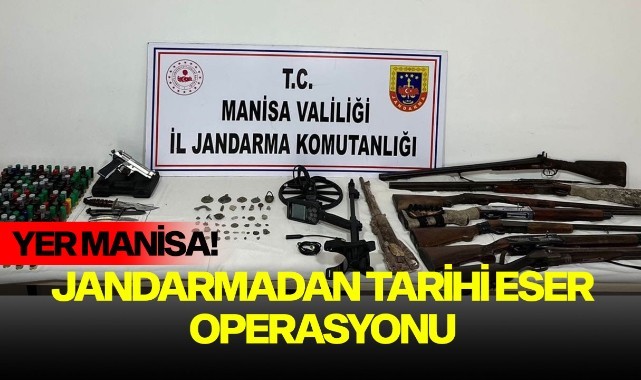 Manisa'da Jandarmadan tarihi eser operasyonu