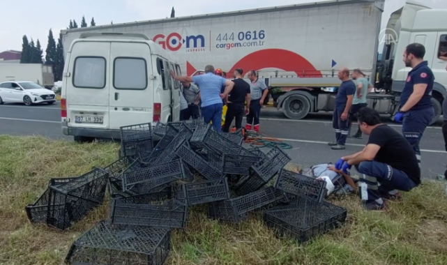 Turgutlu - İzmir Yolu'nda kaza: 5 yaralı
