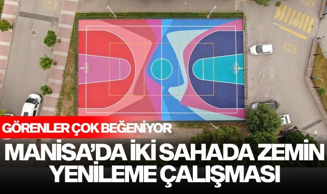 Yunusemre'den iki sahada zemin yenileme çalışması