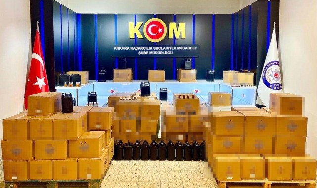 1 milyon liralık sahte alkol ve elektronik sigara ele geçirildi