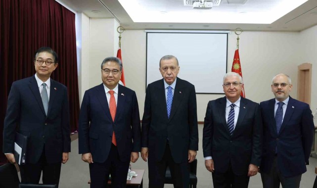 Cumhurbaşkanı Erdoğan Kore Dışişleri Bakanı Jin ile görüştü