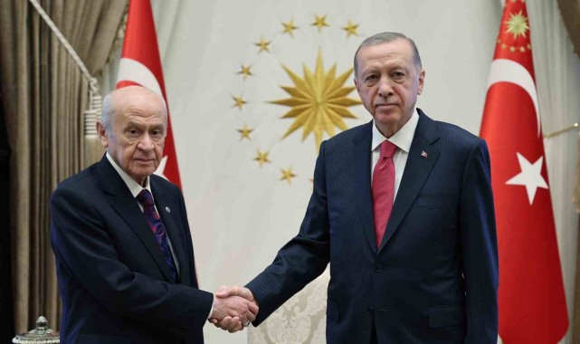 Cumhurbaşkanı Erdoğan, MHP Genel Başkanı Bahçeli ile görüştü