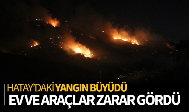 Hatay'da orman yangını büyüdü! 