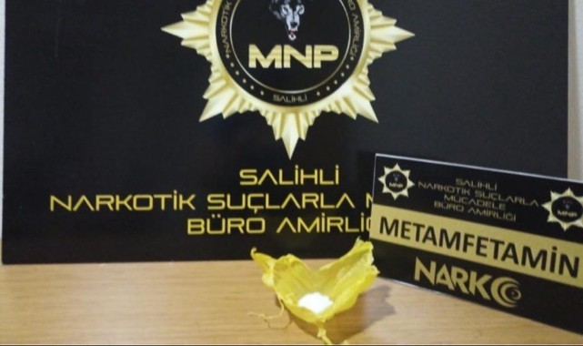 Manisa'da durdurulan araçtan uyuşturucu çıktı